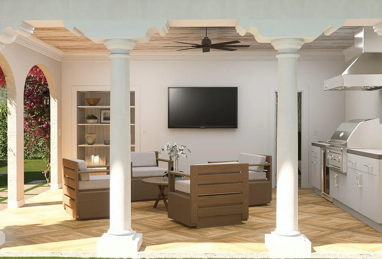 221 Monroe Drive, loggia