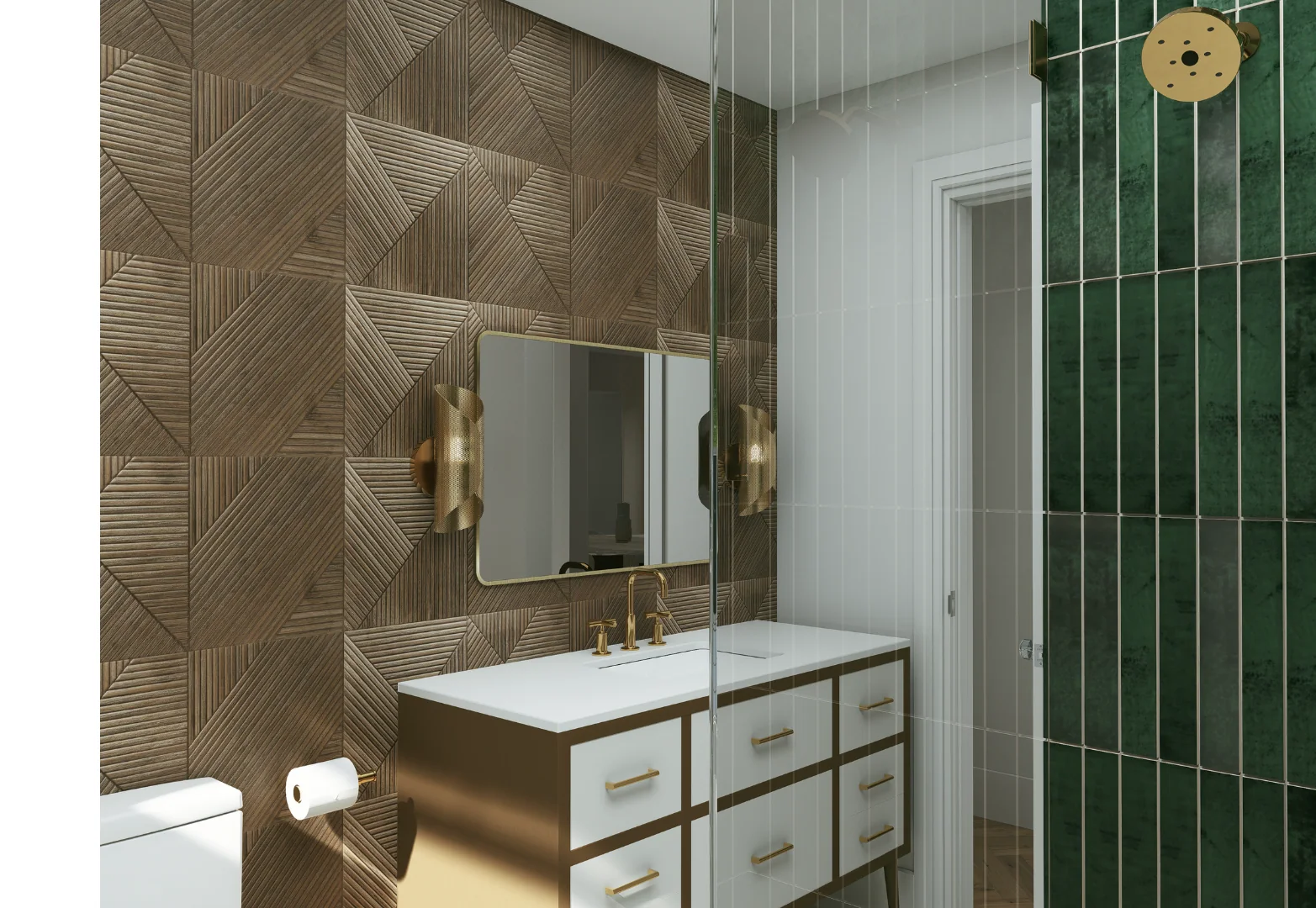 227 Greymon Drive, guest bath, rendering