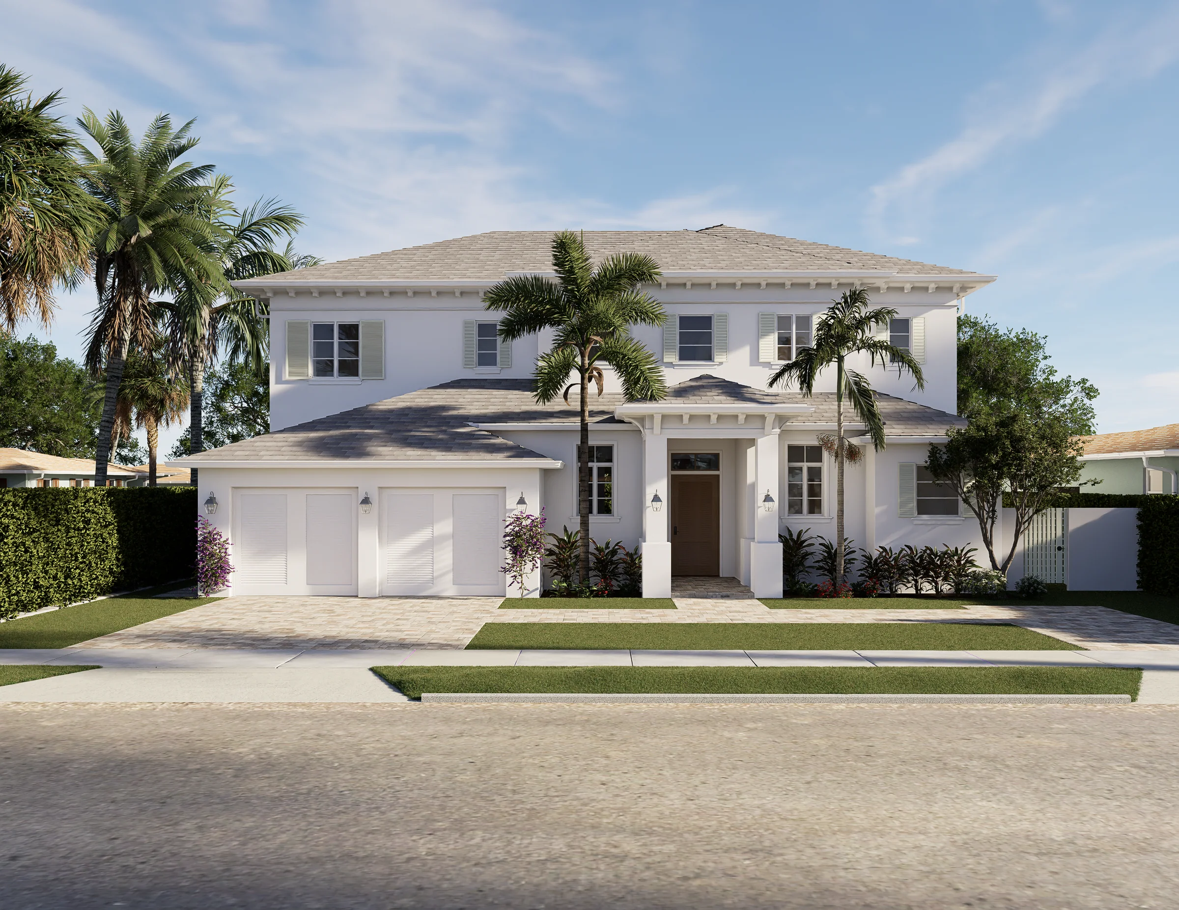 300 Macy Street, front elevation, rendering
