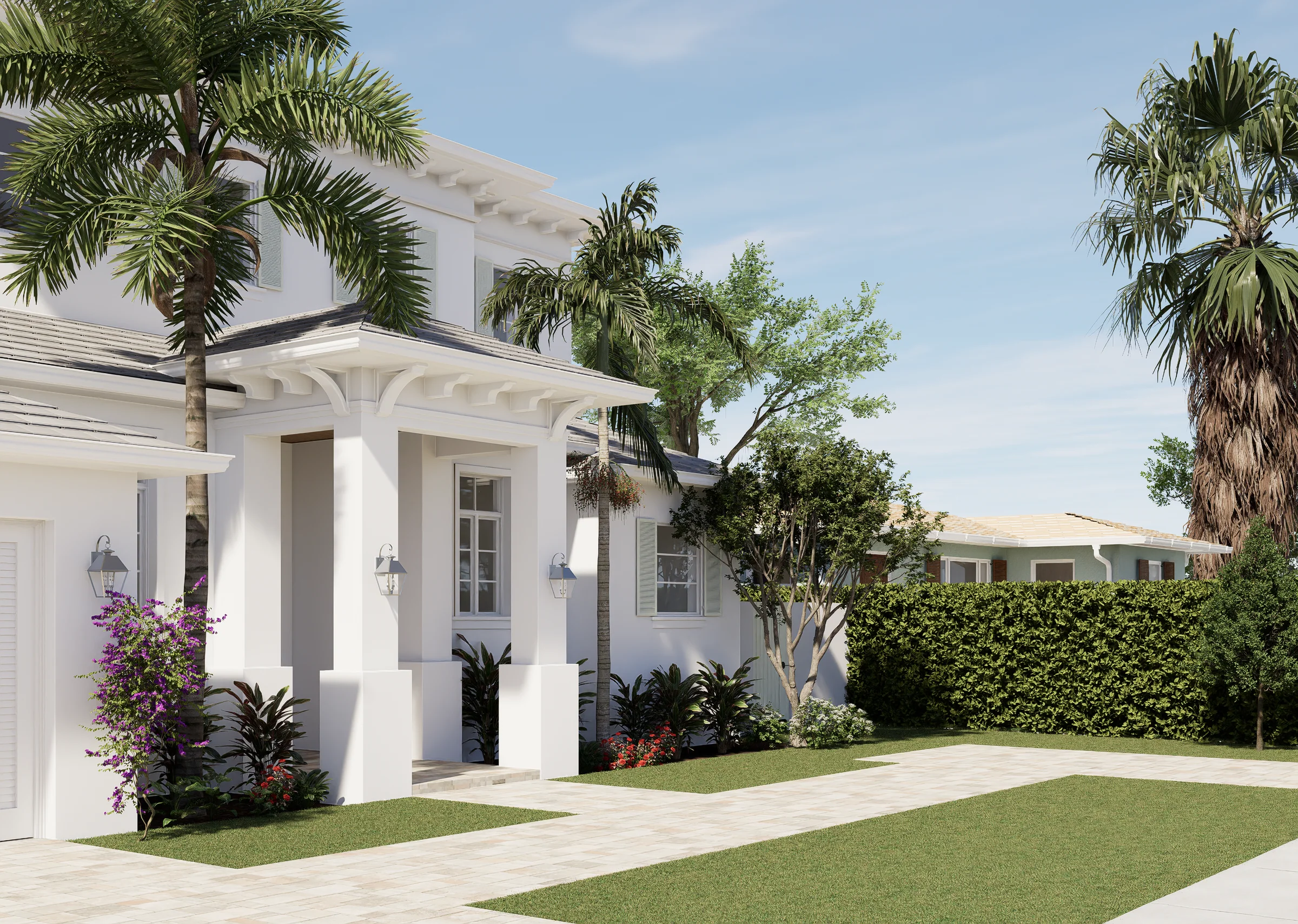 300 Macy Street, front porch, rendering