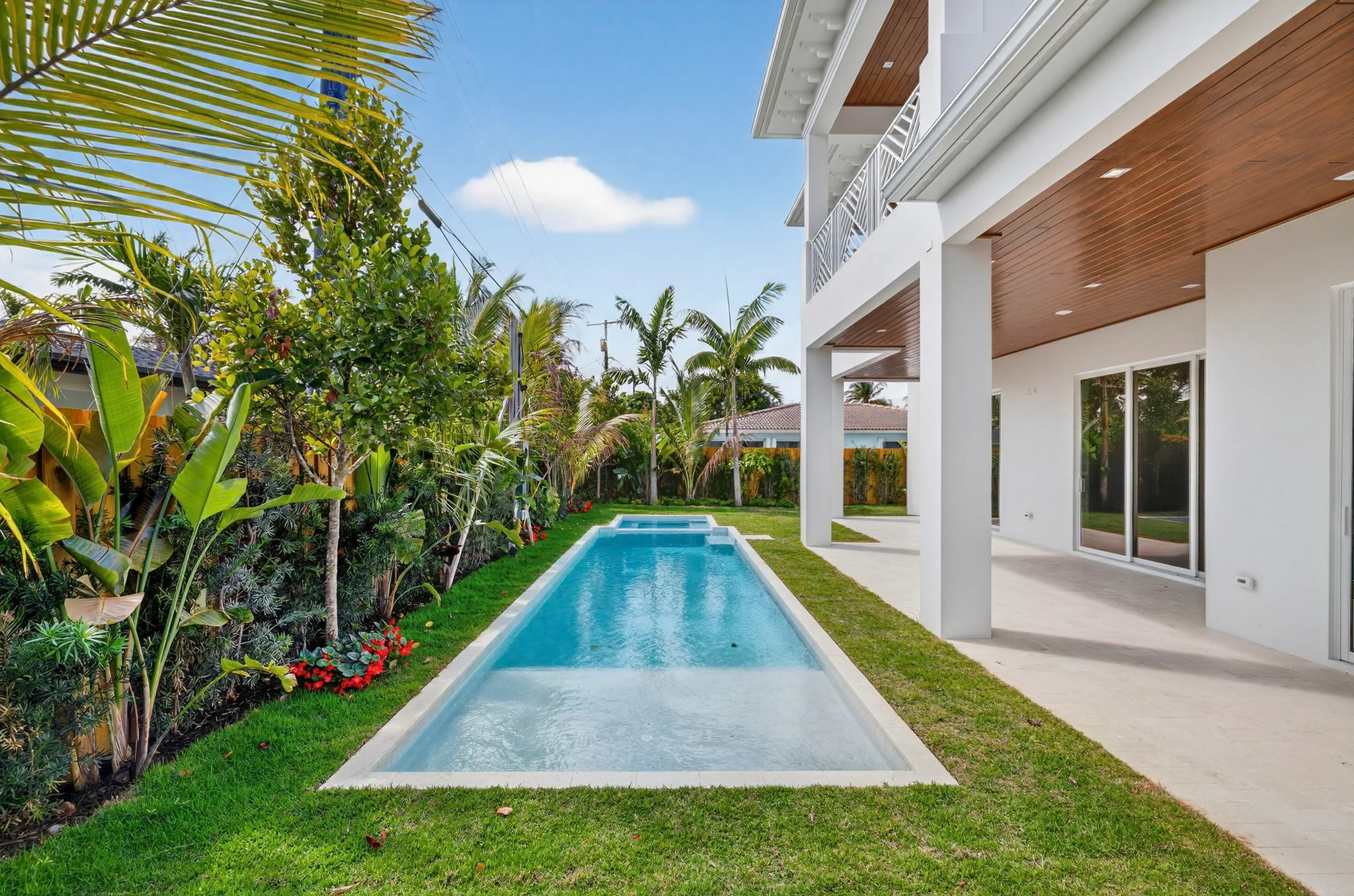 300 Macy Street, pool and garden