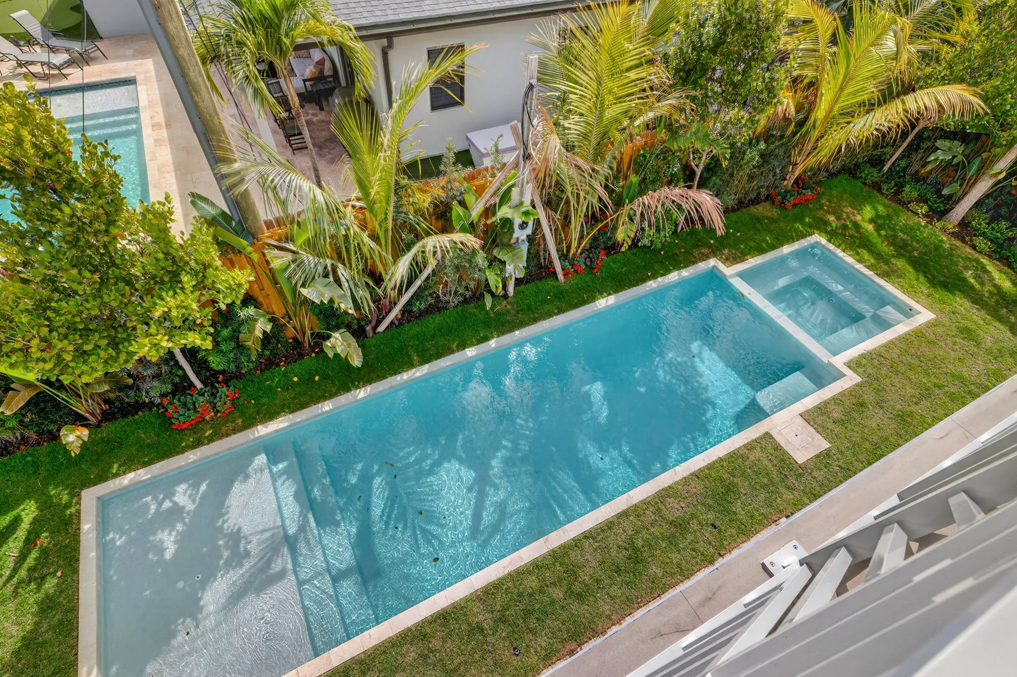 300 Macy Street, pool from above
