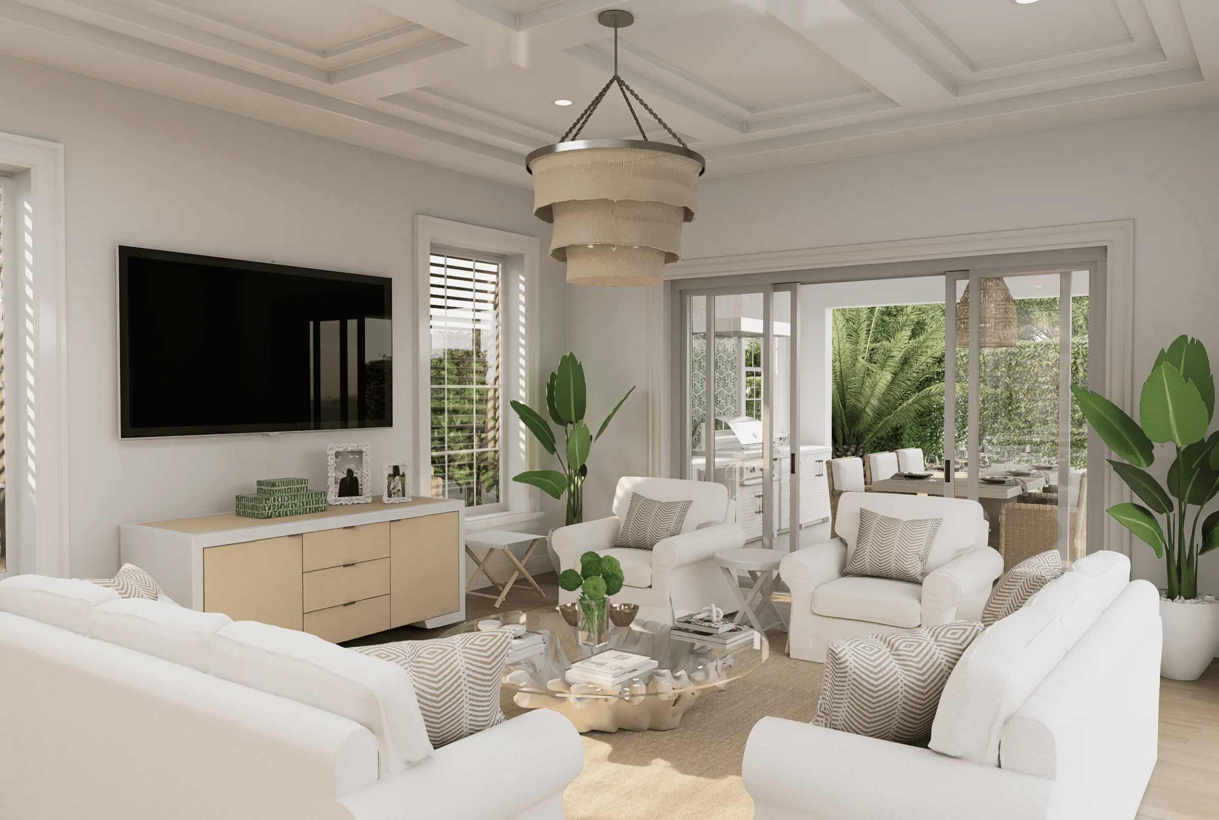 309 Greymon Drive, living room, rendering