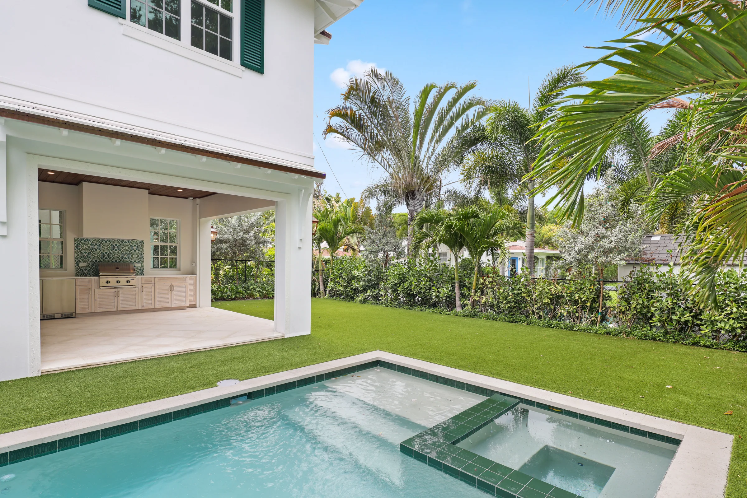 309 Greymon Drive, covered terrace and pool