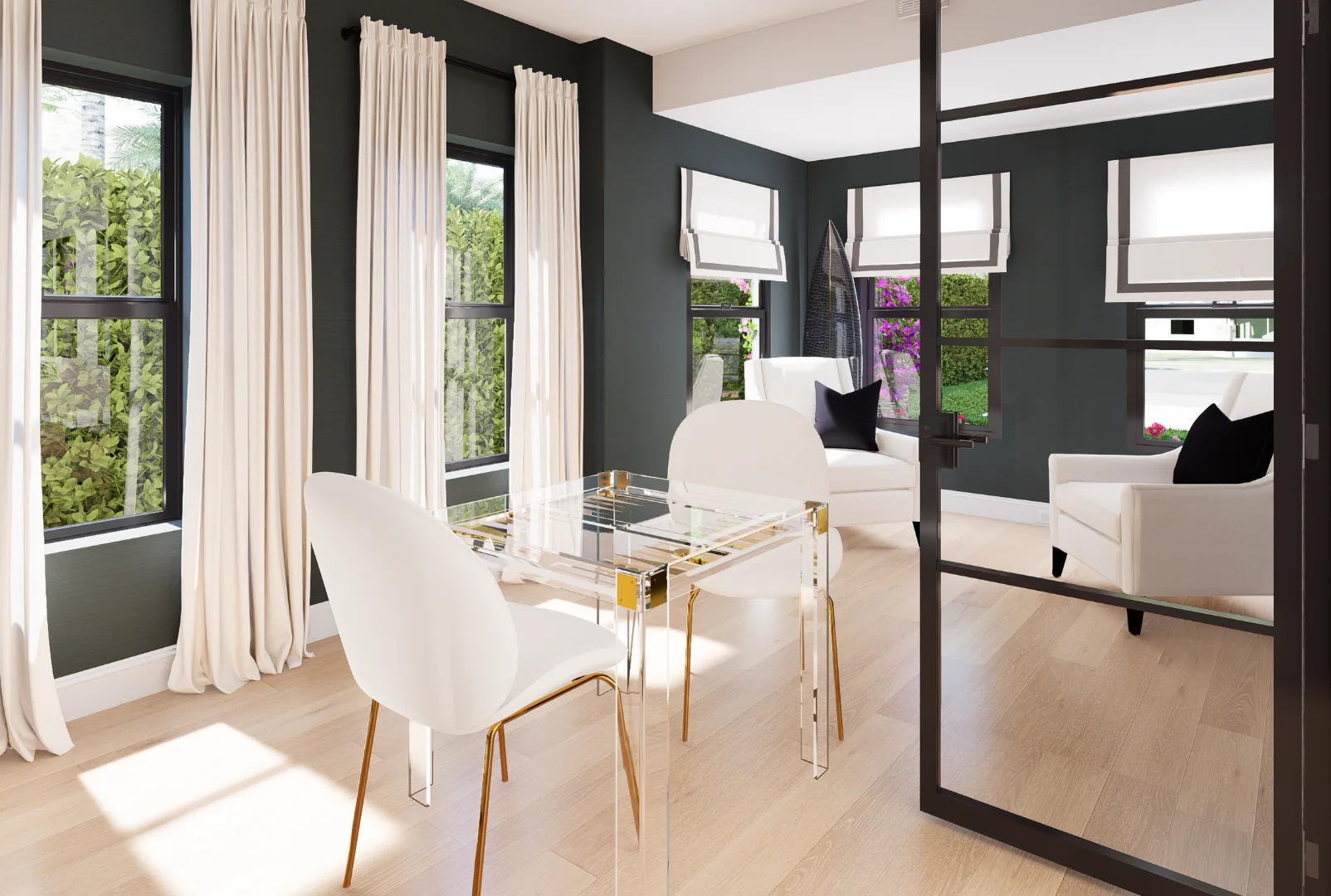 317 Greymon Drive, dining and sitting room, rendering