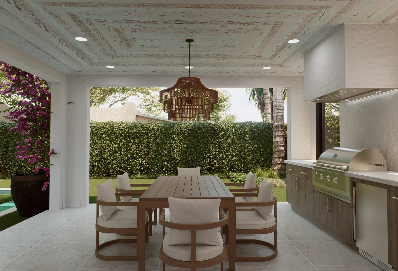 317 Greymon Drive, loggia dining, rendering